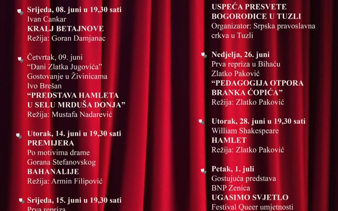 Juni u Narodnom Pozorištu Tuzla